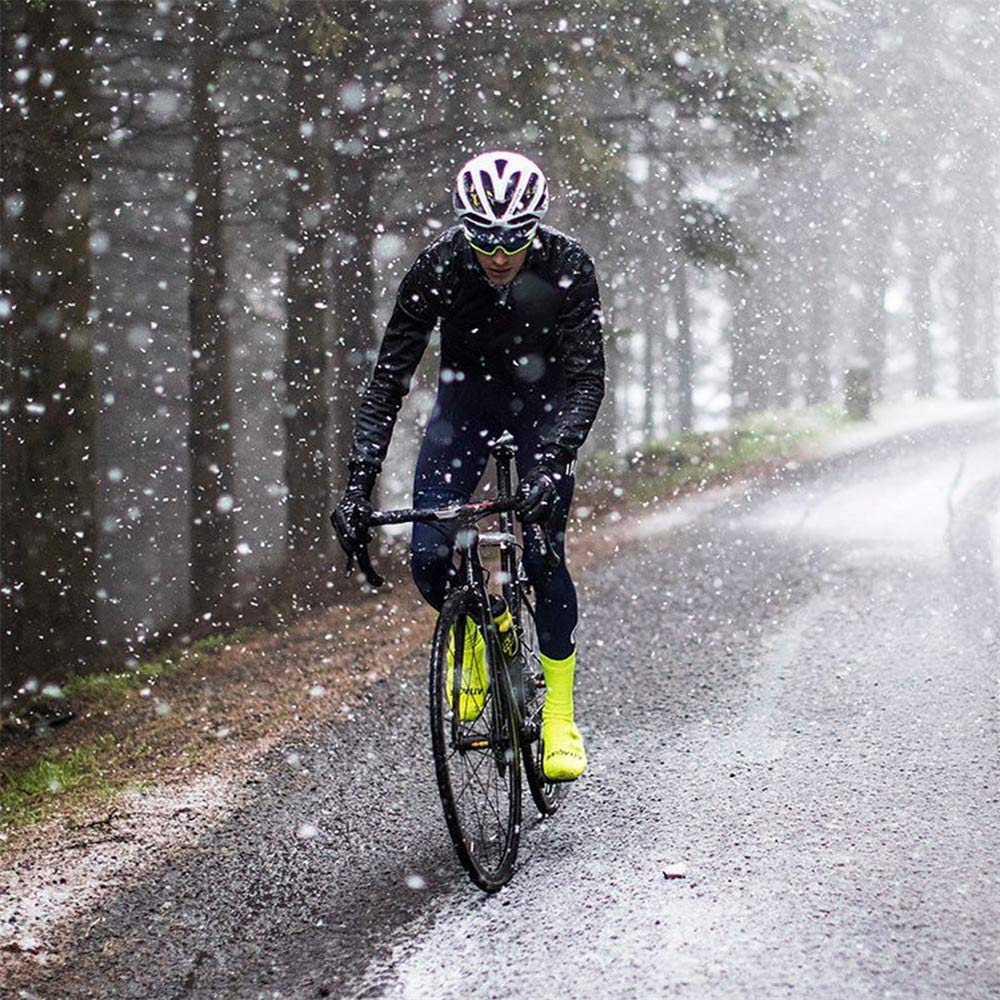 LINGKY Winter Windproof Fahrradjacke, Herren Radjacken Für Herren MTB Mountainbike Jacke Visible Reflective Fleece Warm Jacket