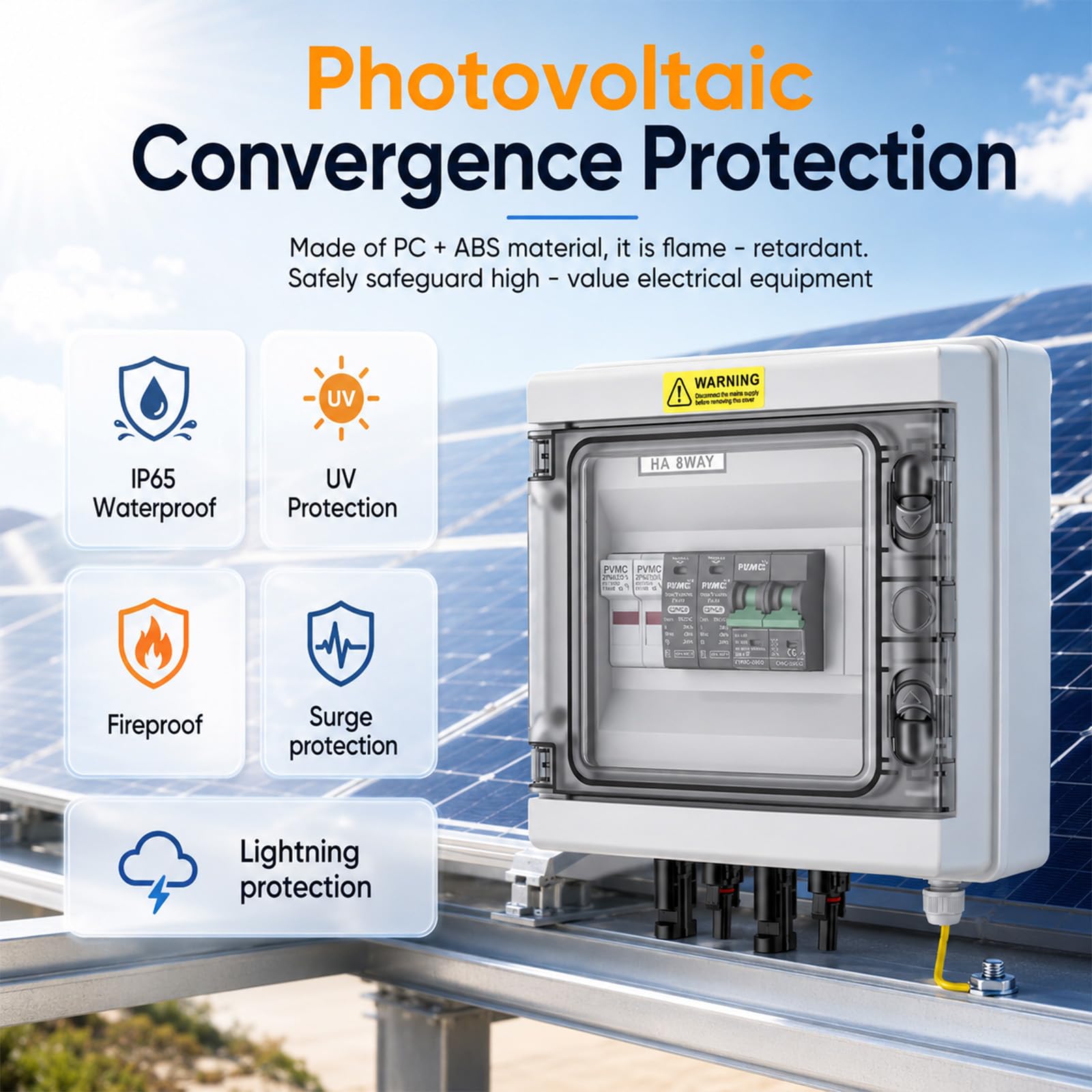 Interruttore di separazione CC, protezione da sovratensione PV con interruttore di corrente 600V32A40kN, portafusibili e fusibili 30A