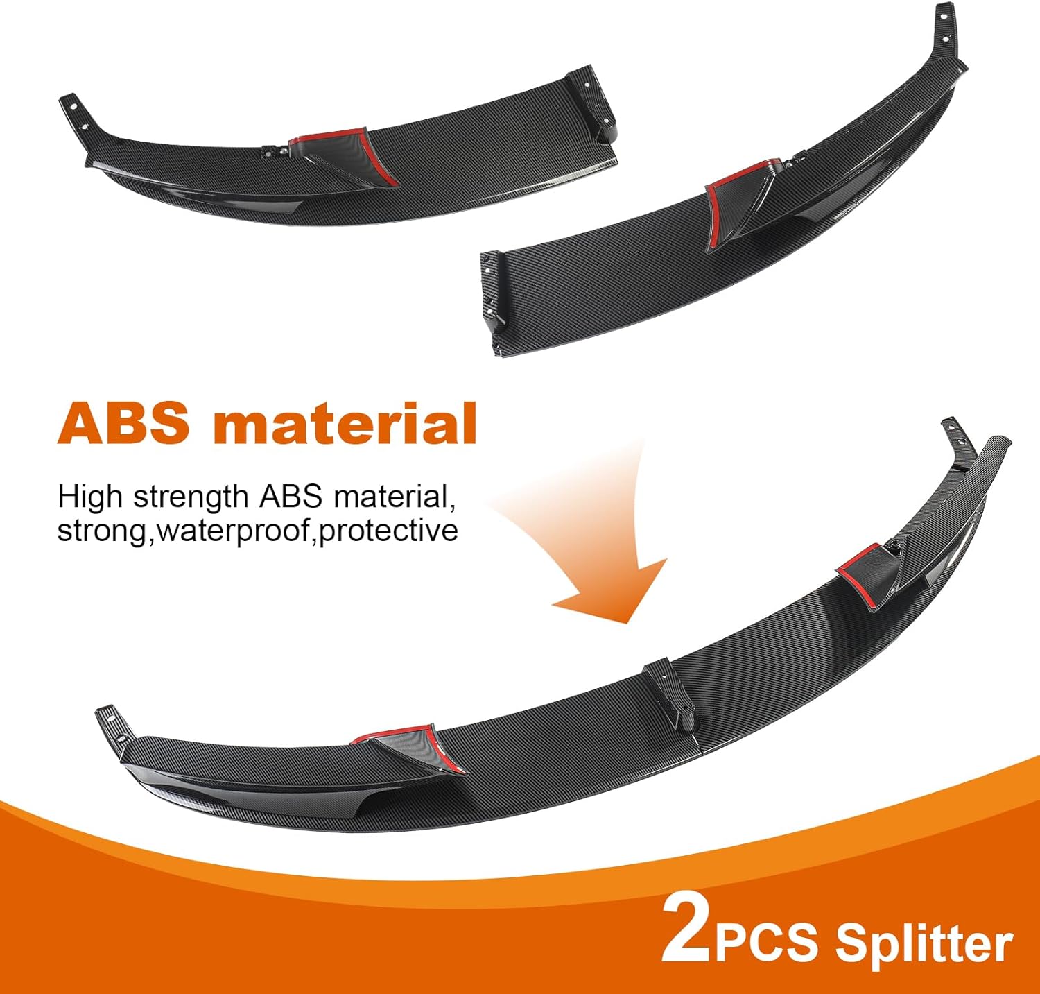 Front Lip for BMW 3 Series F30 F35 2013-2018 Front Bumper Lip Spoiler Splitter Carbon Fiber Printing