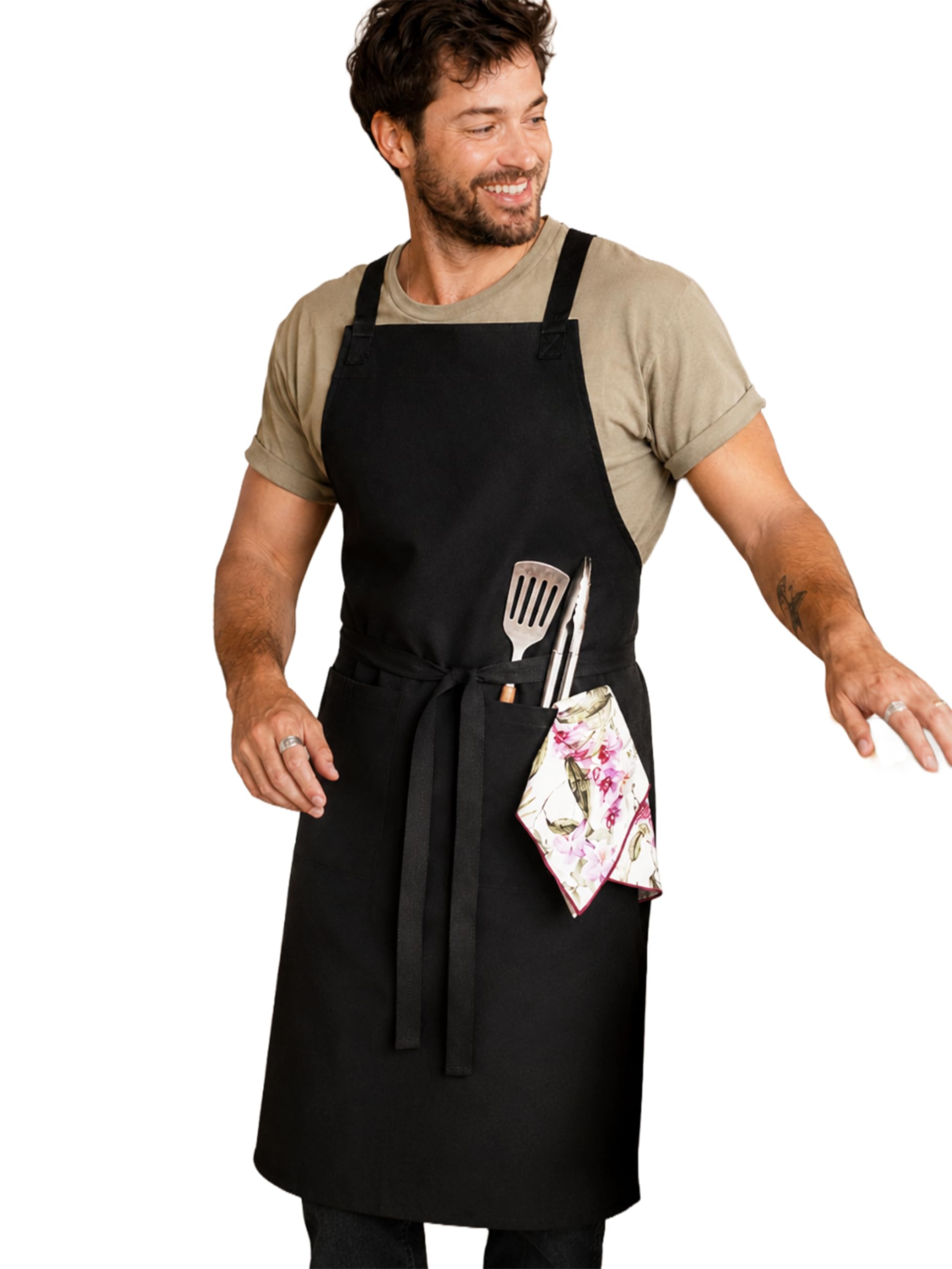 RUSTIQUE LINENS Cotton Kitchen Apron
