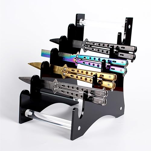 Miniatura 2 de Soporte de exhibición de cuchillos, soporte de almacenamiento de cuchillos Soporte de almacenamiento de cuchillos de acrílico, soporte organizador