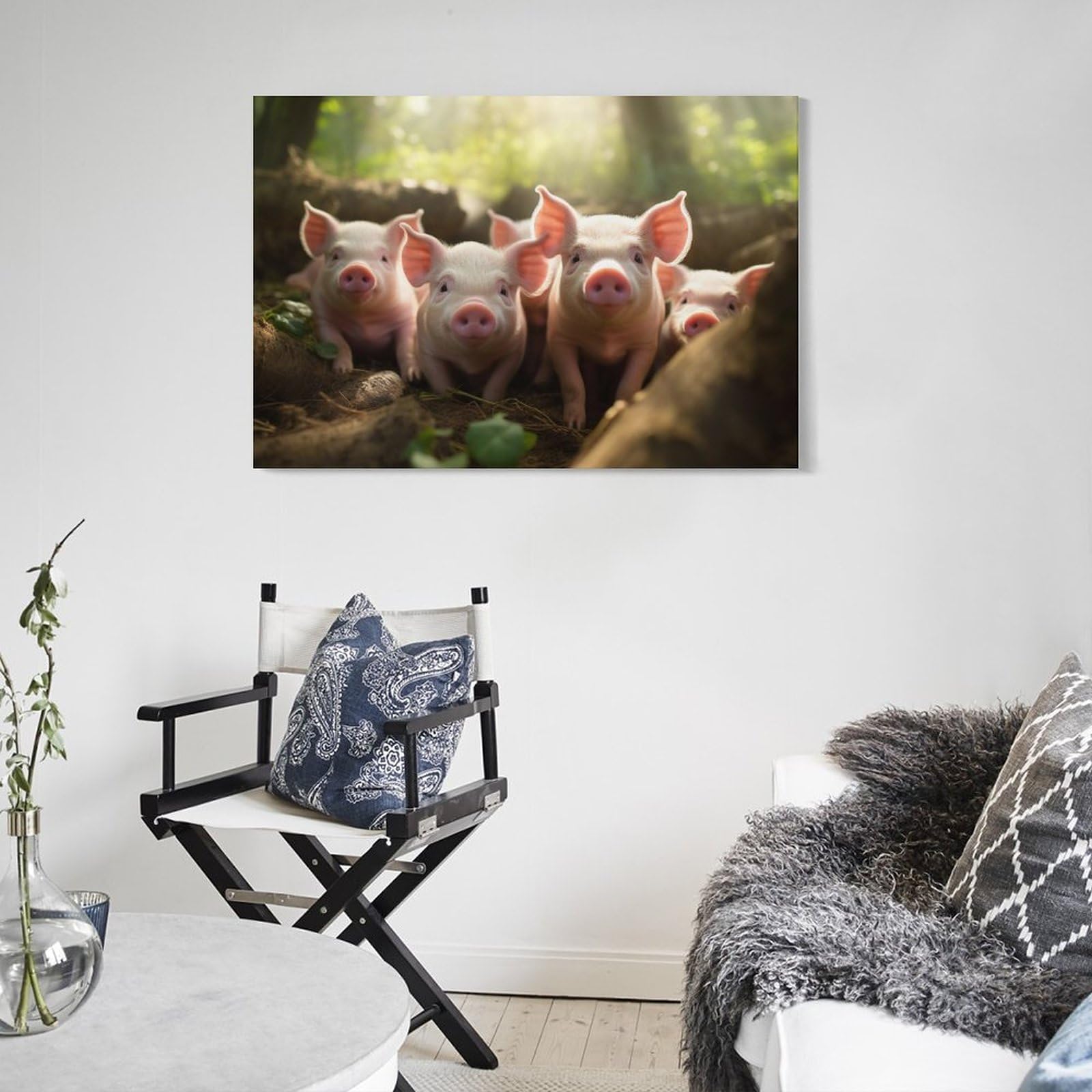 Poster Metallo Porcellino D'India 20x30 Cm – Scritta My Lord – Arredo Parete Simpatico