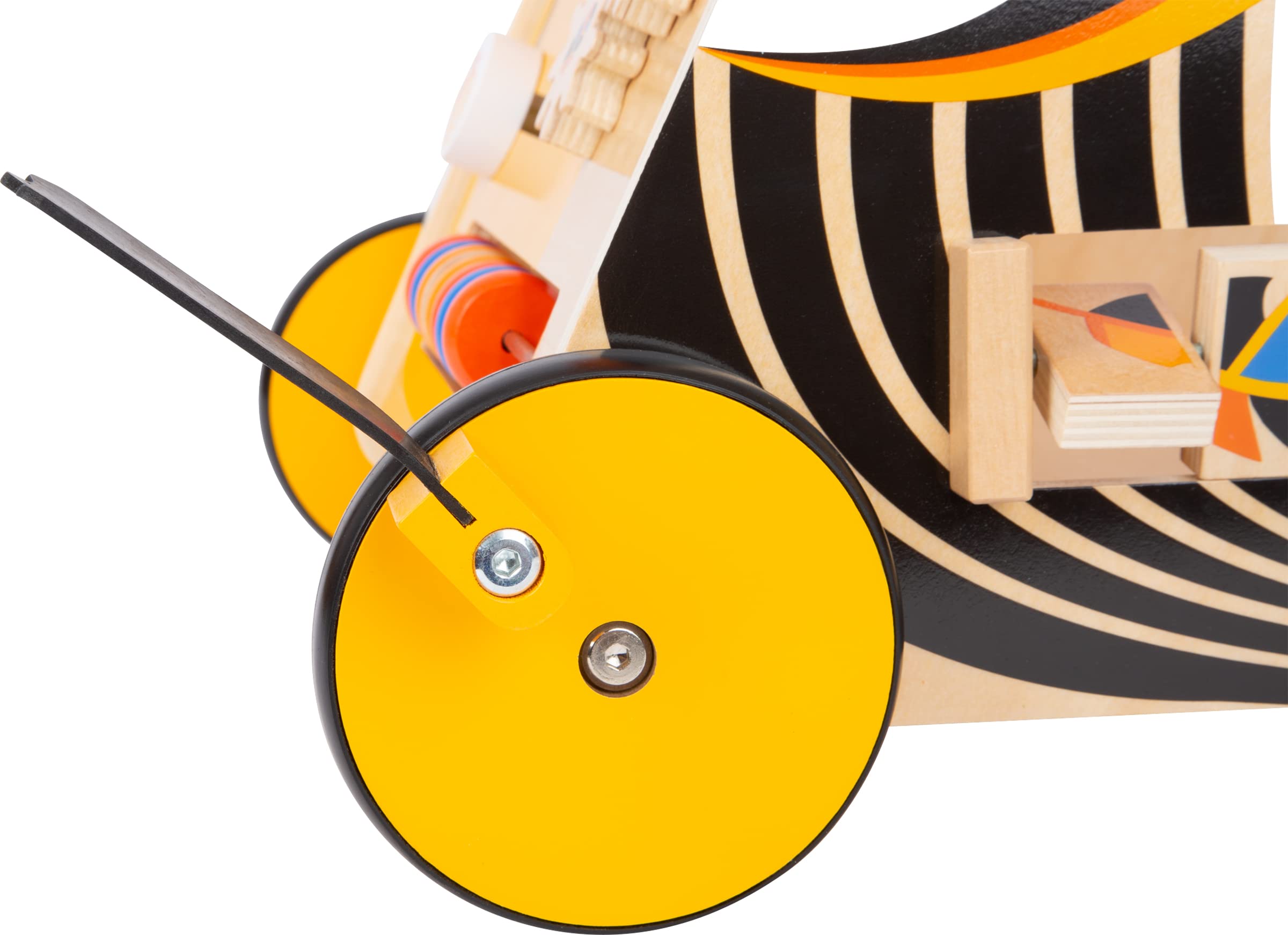 small foot Lauflernwagen Tukan aus Holz mit Bremssystem und vielseitigen Spielmöglichkeiten, für Kinder ab 1 Jahr, 11737