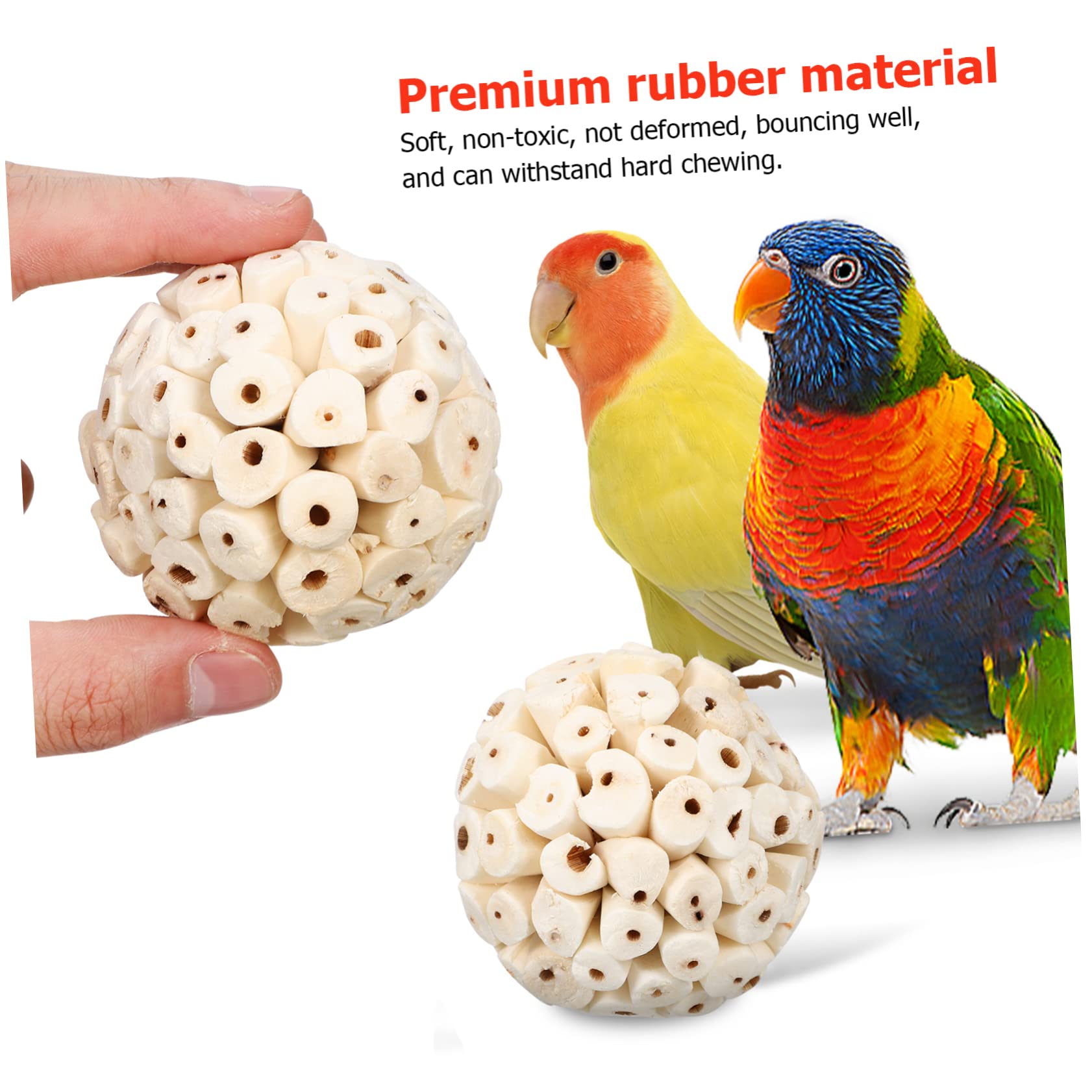 Toddmomy 15piezas De Juguete para Aves Juguetes De Masticación para Periquitos y Accesorios para Jaula De Natural y Goma Diversión y Enriquecimiento para Aves Pequeñas