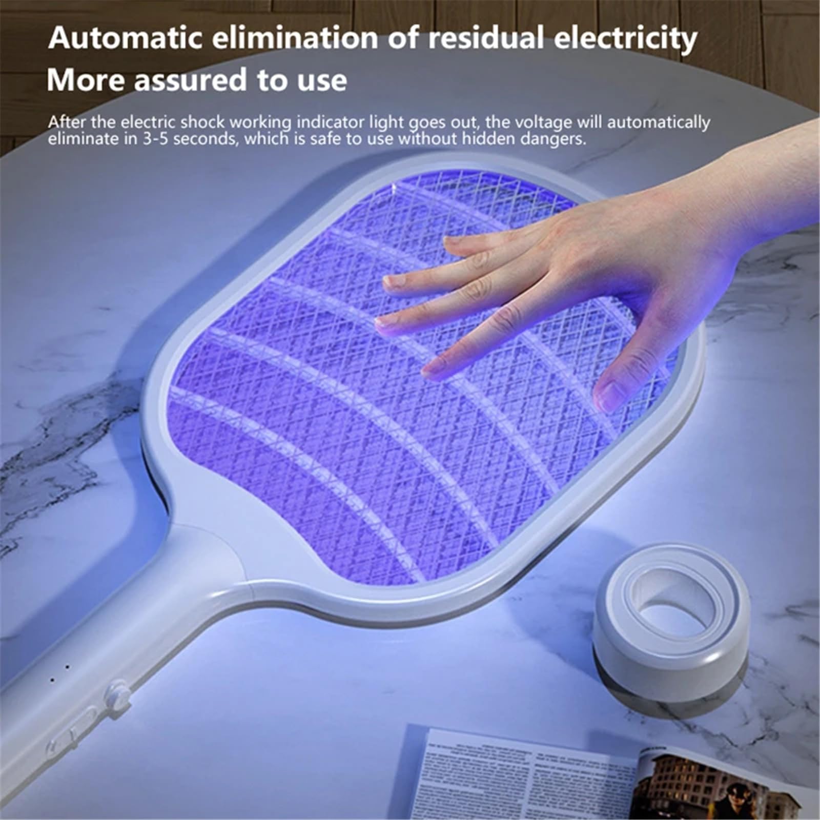 Lampada antizanzare ricaricabile 2 in 1 e scaccia-zanzare elettronico automatico per uso domestico