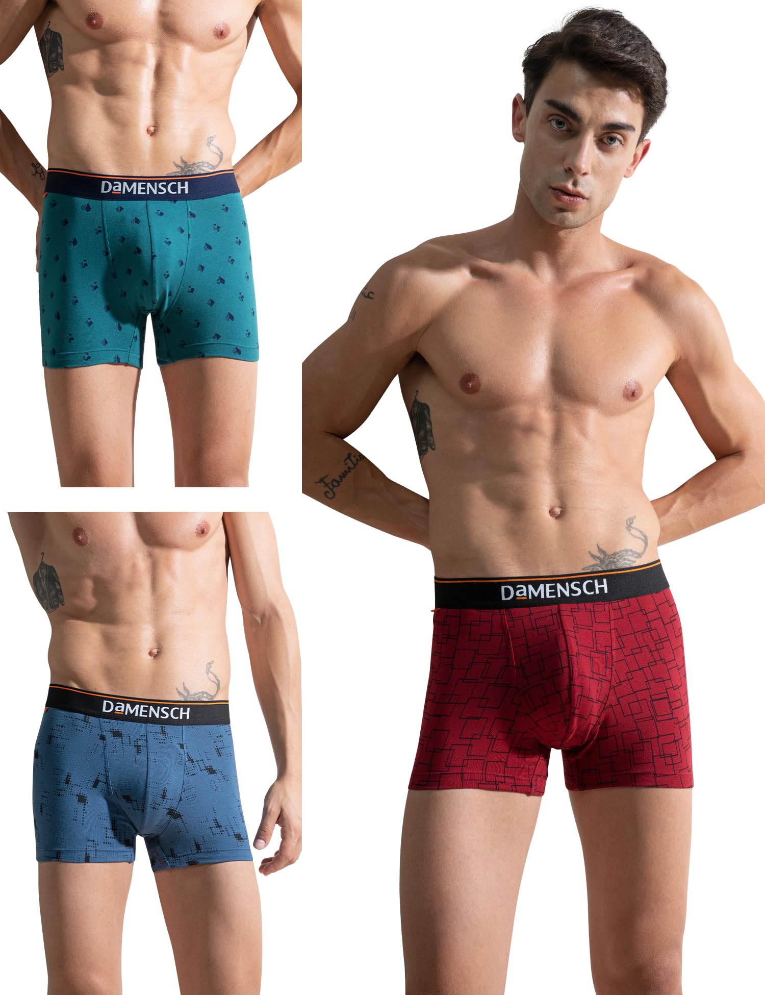 DAMENSCH Mens Deo-Cotton Printed Group 11 Underwear (pack of 3)