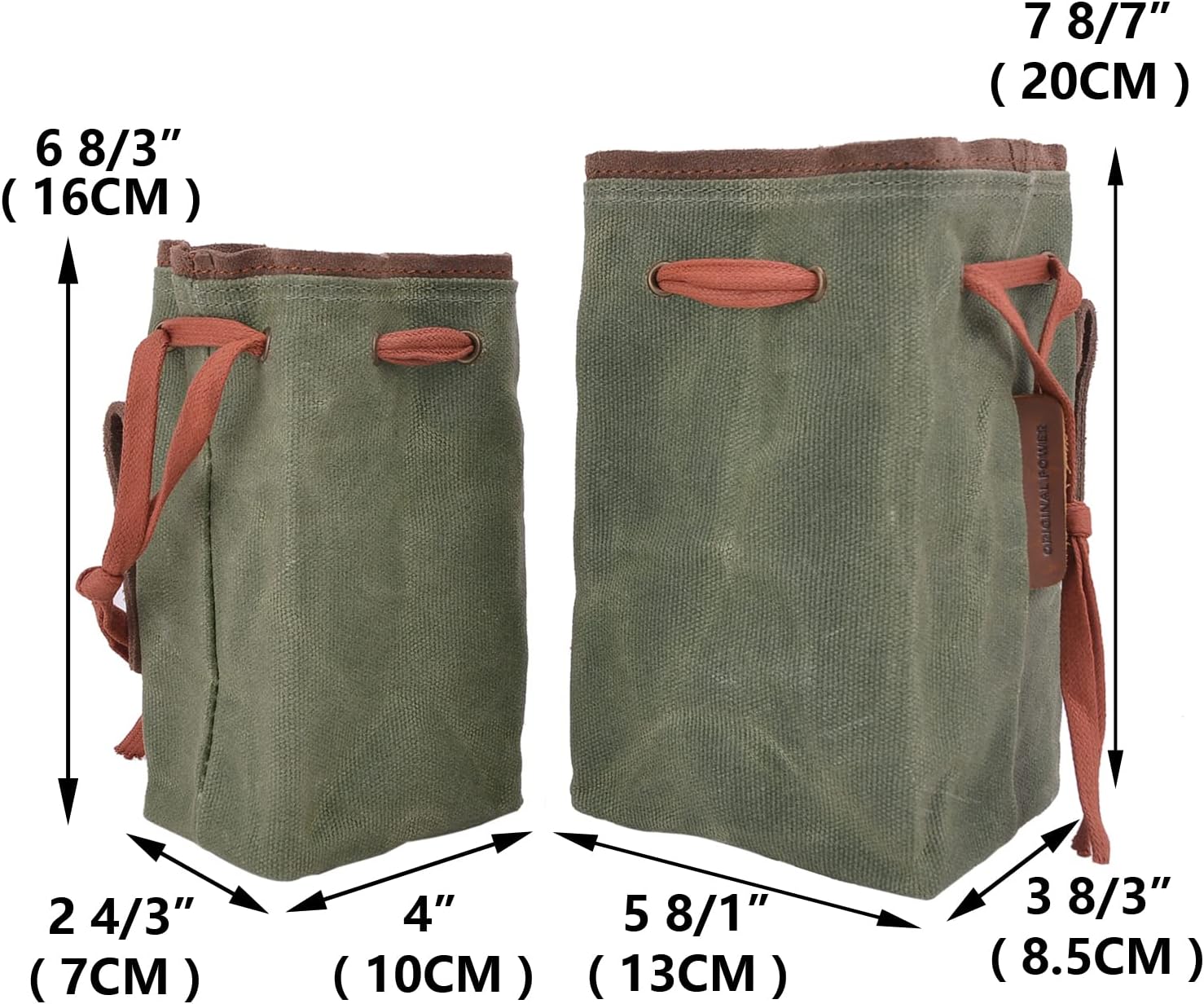 Tas Trost Drawstring Ammo Pouch, Tactical Ammunition Magazine Belt Bag for .30-06，Cartridge Bag Rifle Shotshell Holder Storage Bag