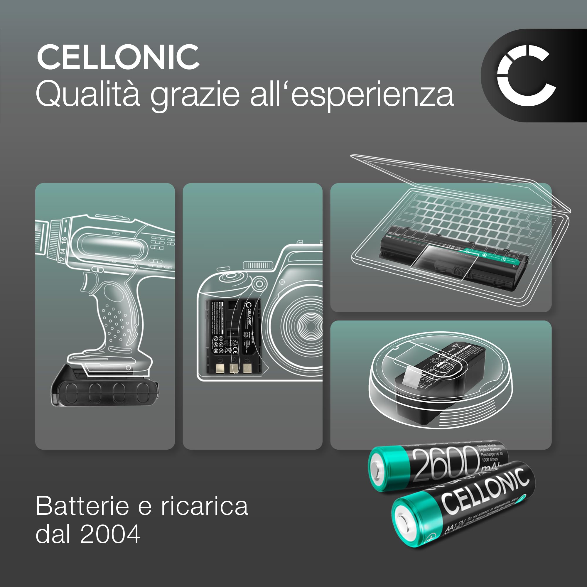 subtel, Batteria per Lettore MP3 compatibile con Apple iPod mini 1 Gen. - A1051, 2 -, EC003, 1G (3.7V, 750mAh)