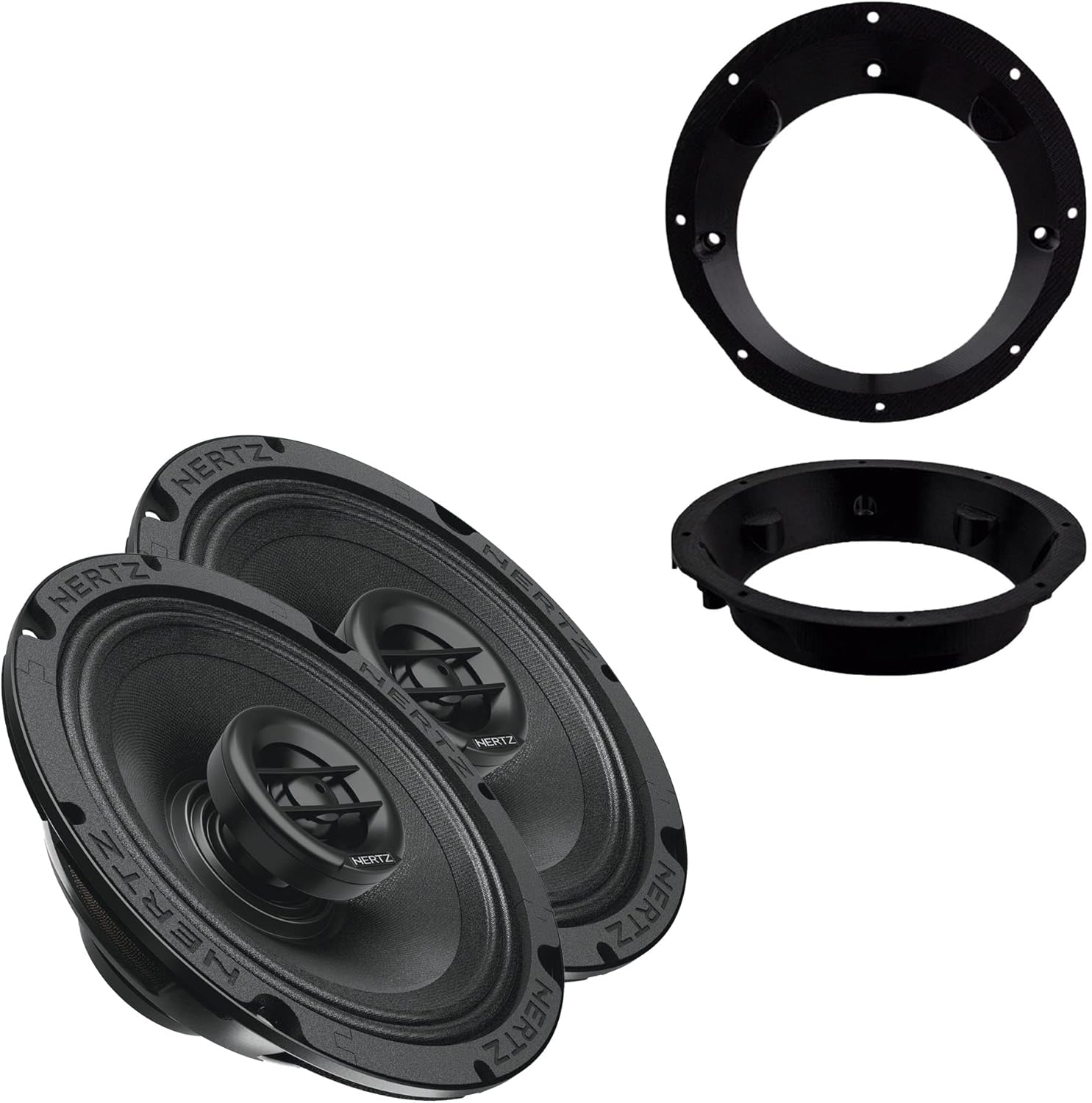 Parlantes Hertz SX-165-NEO con Adaptadores para Harley 98-13