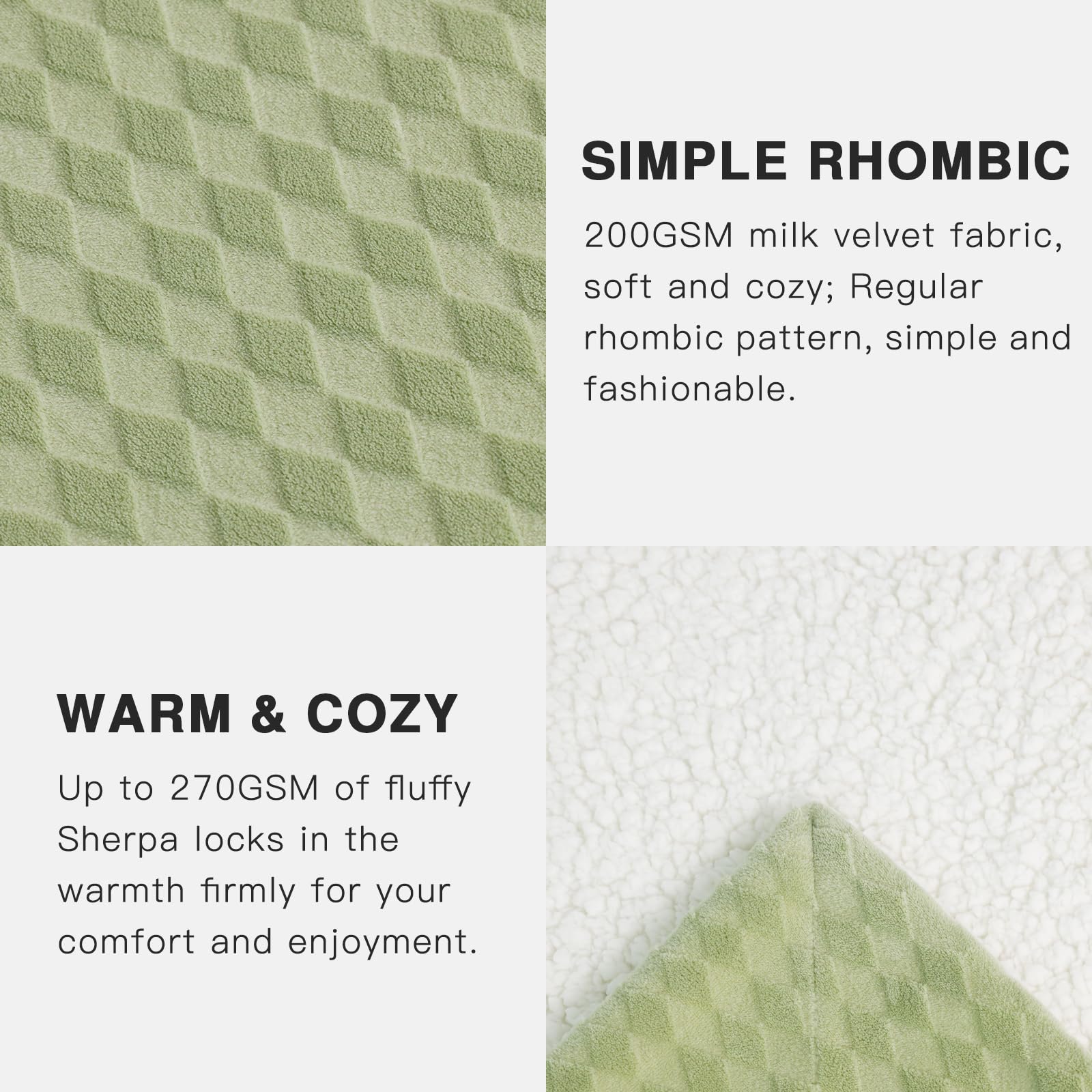PanxHome Coperta, Coperta Morbida, 200x230 cm, Coperta Morbida Spessa con Renne e Fiocchi di Neve, 470GSM, Coperta Morbida, Coperta Calda in Sherpa, Coperta da Soggiorno, Coperta da Divano