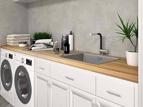 Miniatura 7 de Encimera de cocina premium, 48 x 25 pulgadas, arce duro de grado A, bloque de carnicero de 1.5 pulgadas de grosor