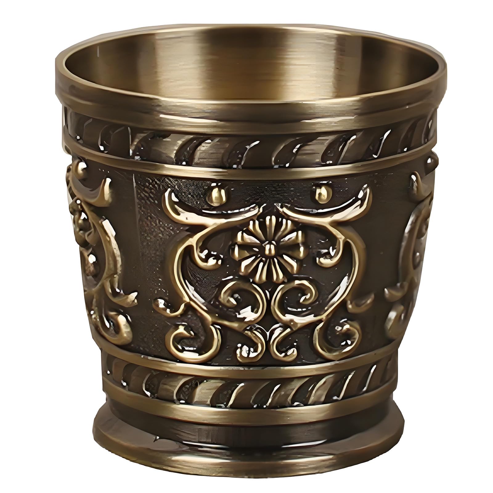 alloneslife Unique Retro Theme Cocktail Mug 2 Capacity Option Metal Construction Nonslip Base for Safe and Humorous Drinking Incised Irish Cup