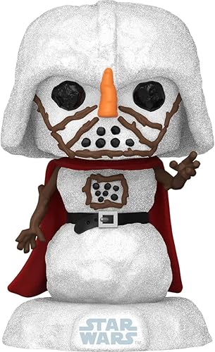 POP Star Wars: Holiday - Figura de vinilo de Funko de muñeco de nieve Darth Vader (incluye funda protectora de caja compatible), multicolor, 3.75