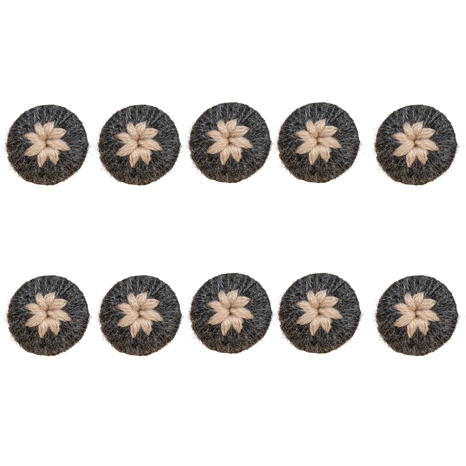 Jazuaiao Multipurpose Flower Yarn Button Safe Materials for Home Decoration Yarn Cherrys Flower Button