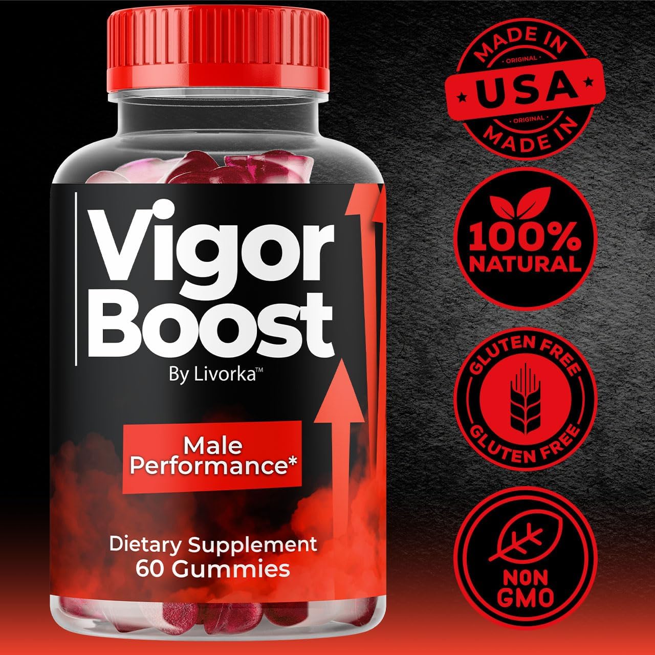 Vigor Boost Gummies - Official VigorBoostGummies Support Advanced Formula All Natural Ingredients Premium Supplement Gummys for Overall Health & Wellness Reviews, 60 Gummies for 1 Month - Image 5