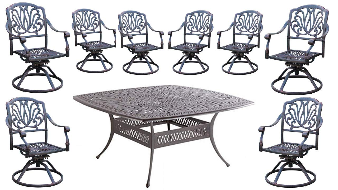 Buy Patio World Nassau Cast Aluminum Powder Coated 8Person Patio
