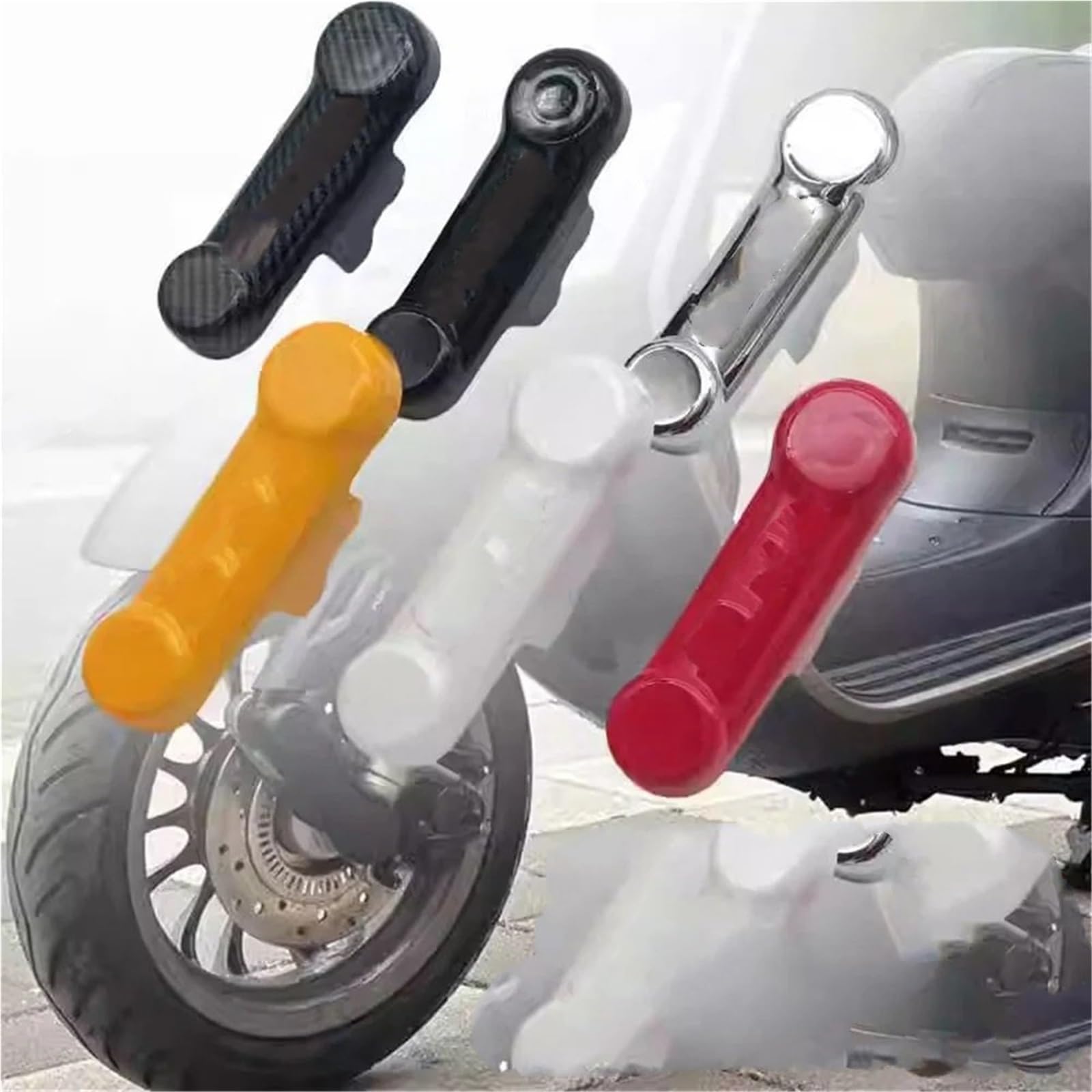 Osłon Zacisku Hamulcowego Pasuje do motocykla Vespa Primavera Sprint 150 GTS GTV 300 Osłona wahacza przedniego koła Osłona tarczy hamulcowej Dekoracyjna Tarczy(White)
