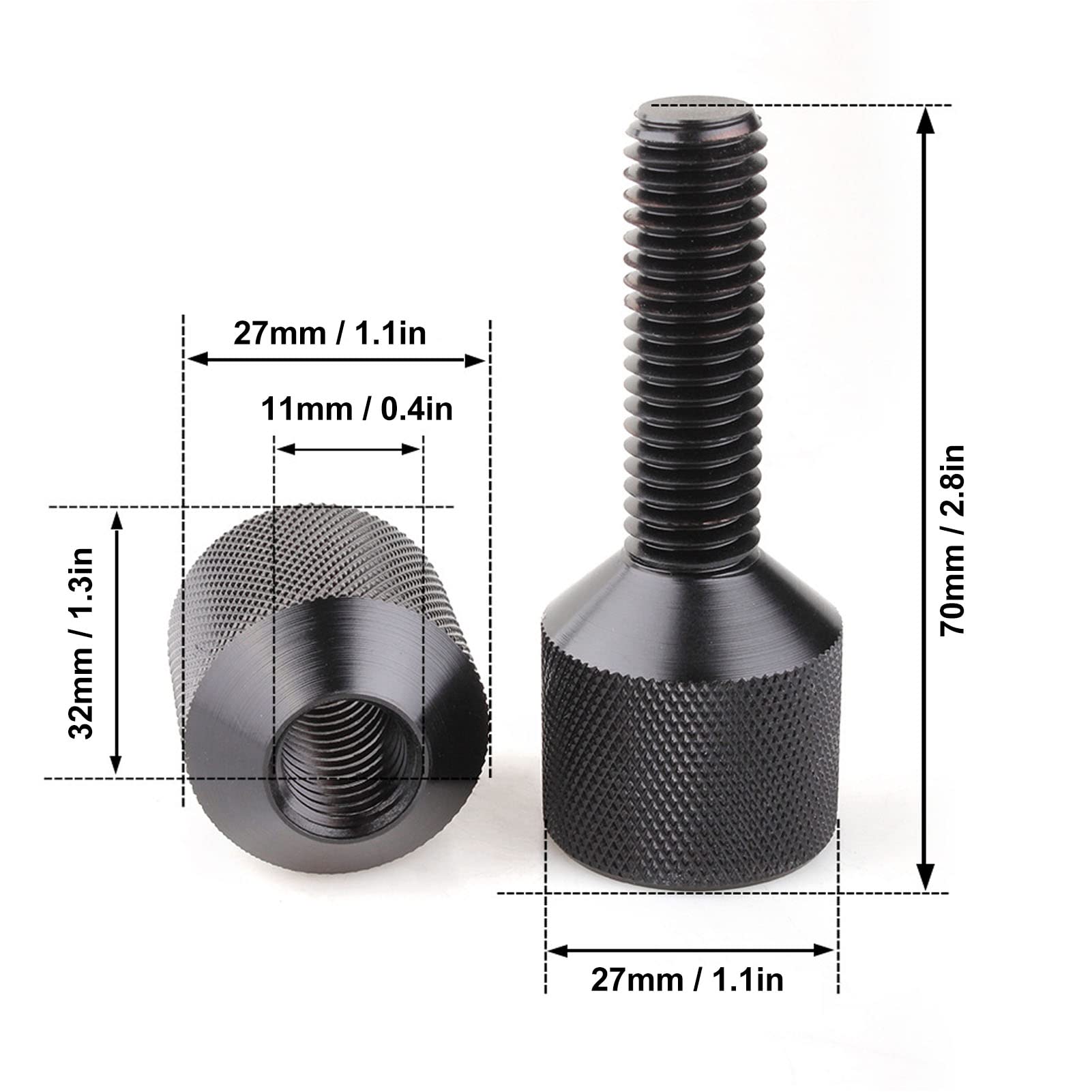 Set Di Perni A Due Fori Da 1-1/8 Pollici In Alluminio 6061 Perno Di Allineamento Flangia A 2 Fori~p170955864