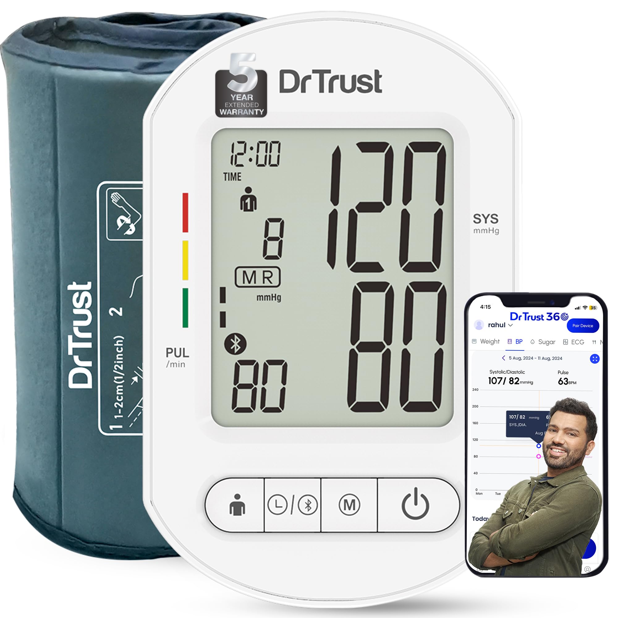 Dr Trust Bp Check Pro Core, Model With Bt-124