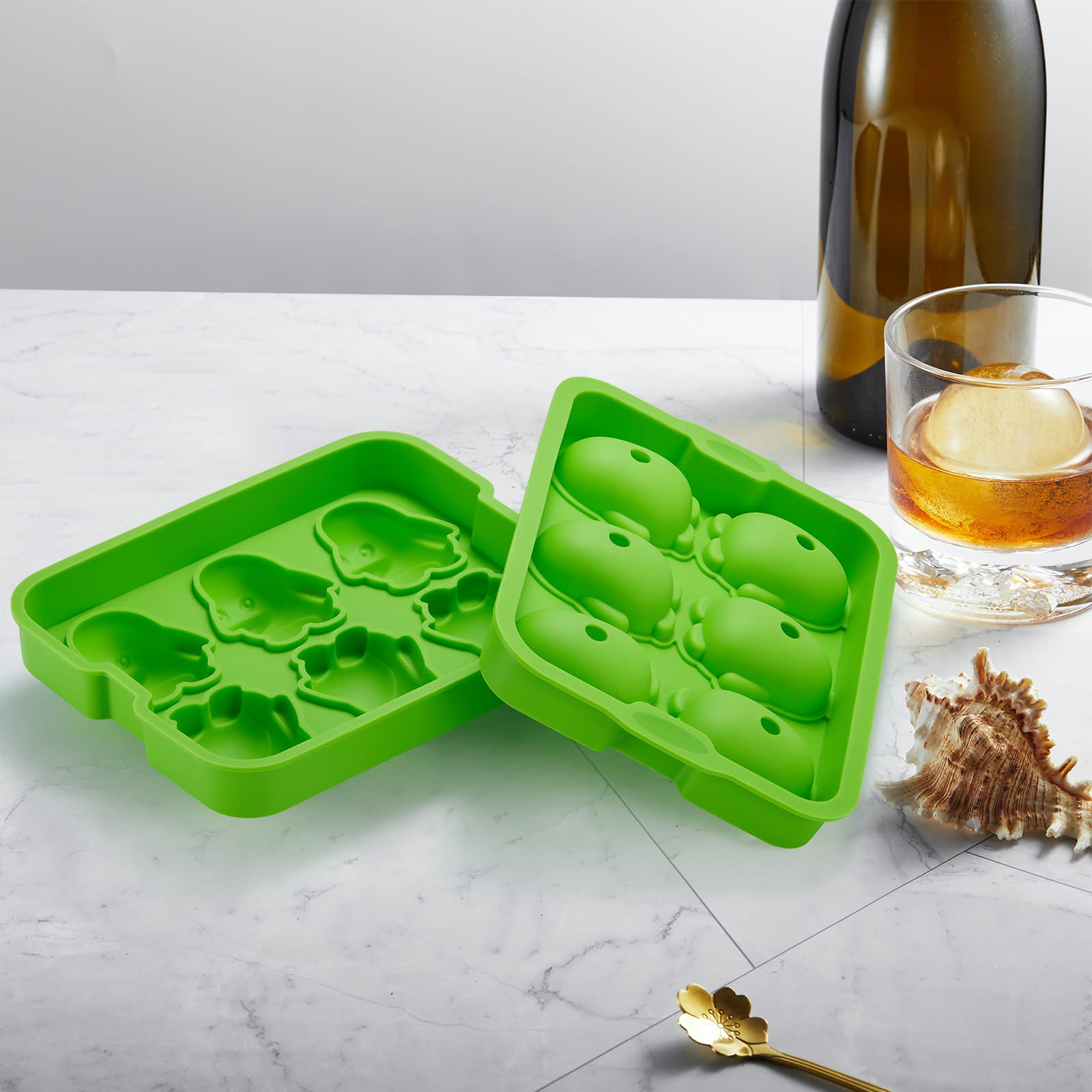 Nax Caki Grand Bac à Glaçons 3D En Forme De Pingouin En