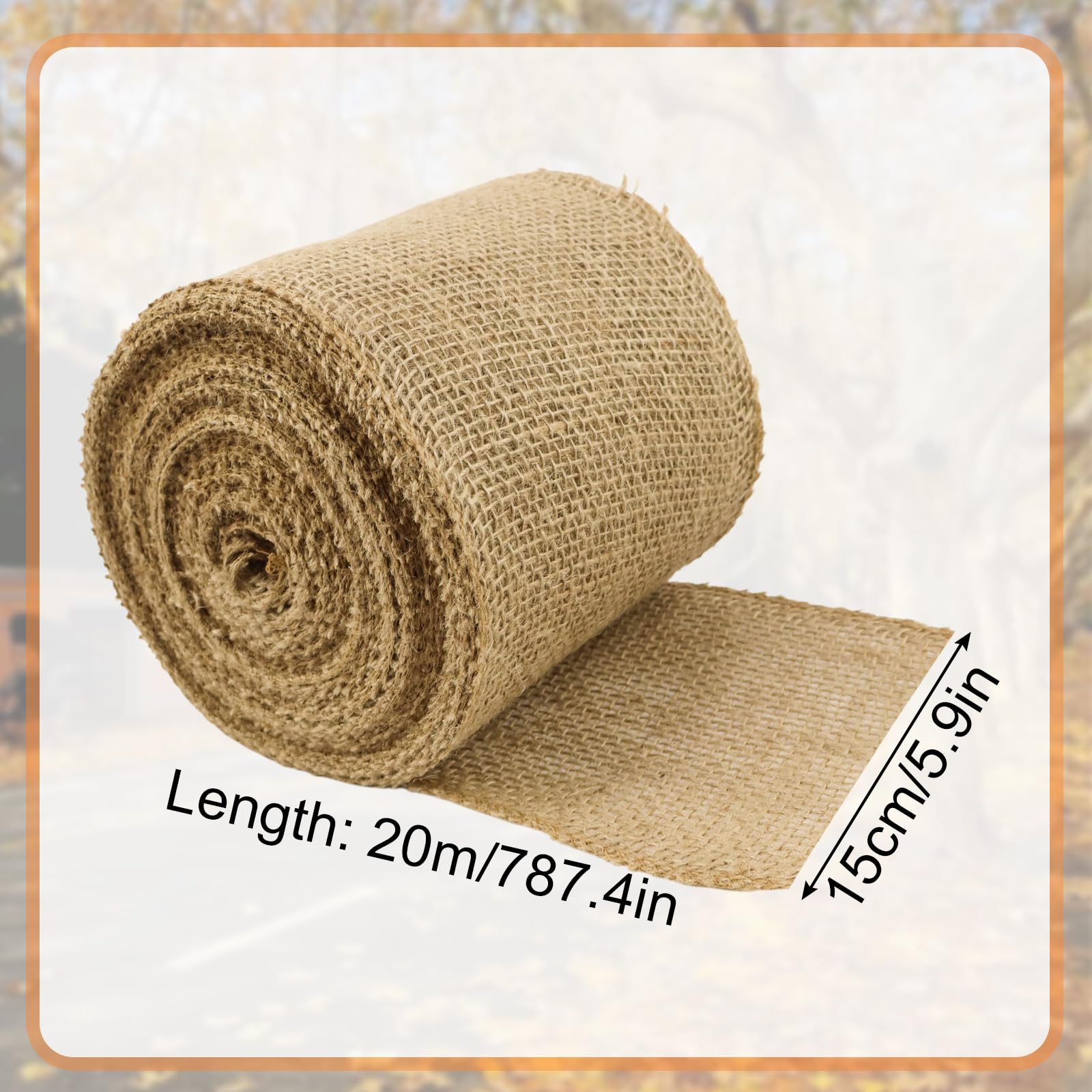 Jute-Wickelstreifen Baum Winterschutz 20x450cm - 2 Stück Frostschutz