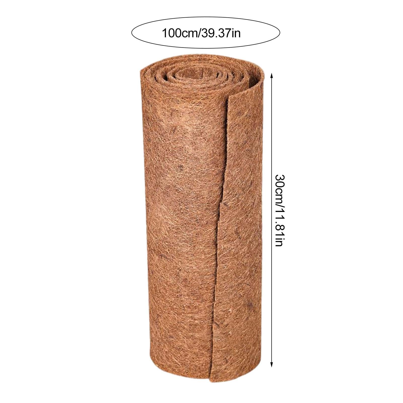 Tapisserie Coco 30x100cm Naturelle Reptile Terrarium Litière Tapis Fibre Noix Coco