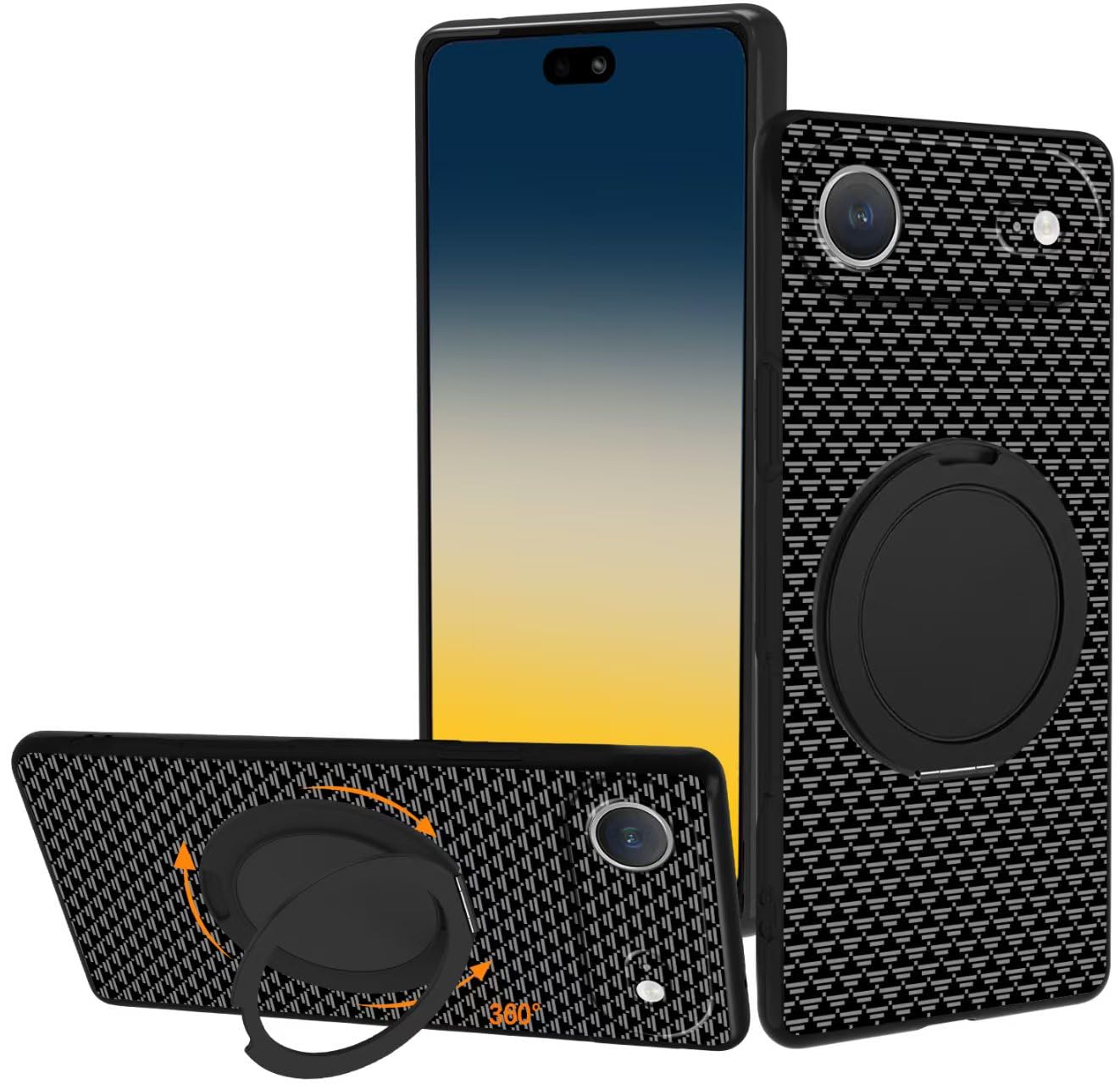 iPhone 17 Air ケース TPU MagSafe ワイヤレス充電対応 リング360°回転スタンド機能 縦横両対応 滑り止め 薄型 軽量 黄ばみ防止 いphone 17Air スマホケース レンズ保護 柔軟性 耐衝撃 ストラップホール付きアイフォン17Air カバー マグネット搭載 マグネットケース 車載ホルダー