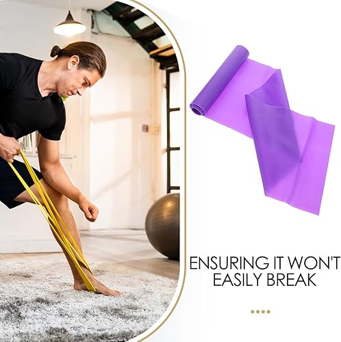 Miniatura 3 de Kisangel 3pcs Resistance Bands Set for Working Sturdy Elasticity Long Exercise Bands for Stretching Pilates Yoga Physical Therapy and Home Fitness