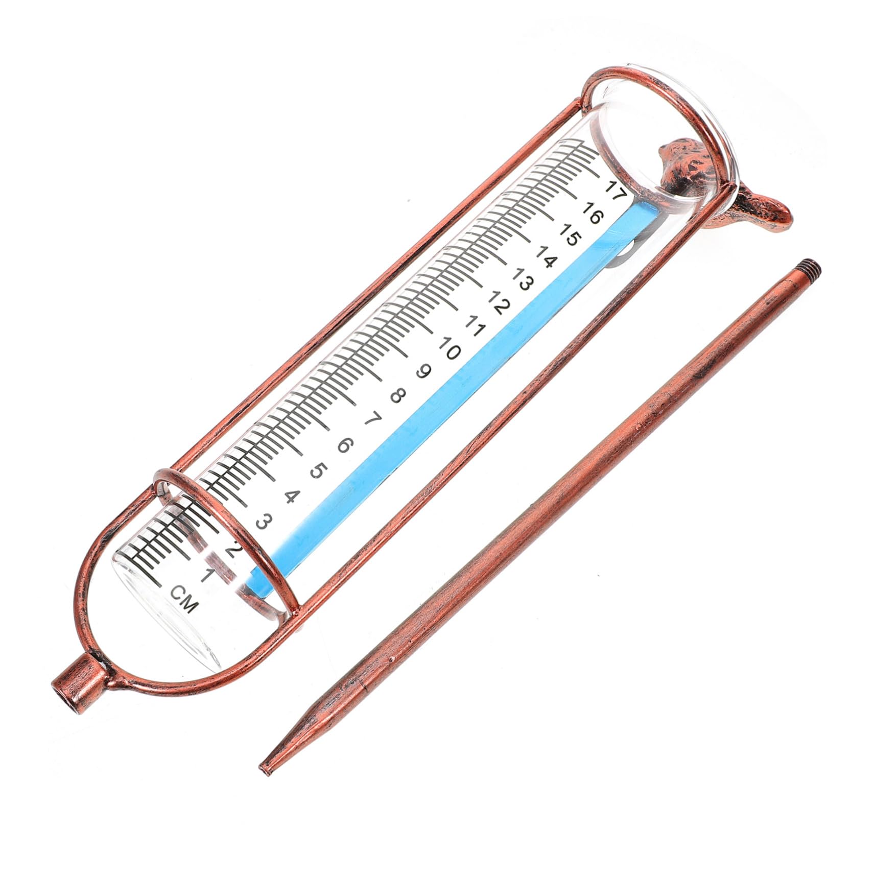 ULTECHNOVO 3pezzi Misuratore Di Pioggia Da Giardino Tubo Di Ricambio Graduato Per Pluviometro Resistente e Stabile Design Per Misurazioni Precise All Aperto Con Guarnizione Rossa