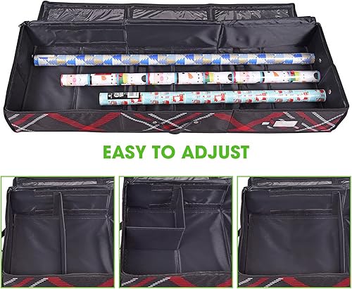 Miniatura 10 de ProPik Bolsa de almacenamiento con ruedas para árbol de Navidad, se adapta a hasta 7.5 pies de alto, árbol de vacaciones desmontado, 22 x 16 x 50