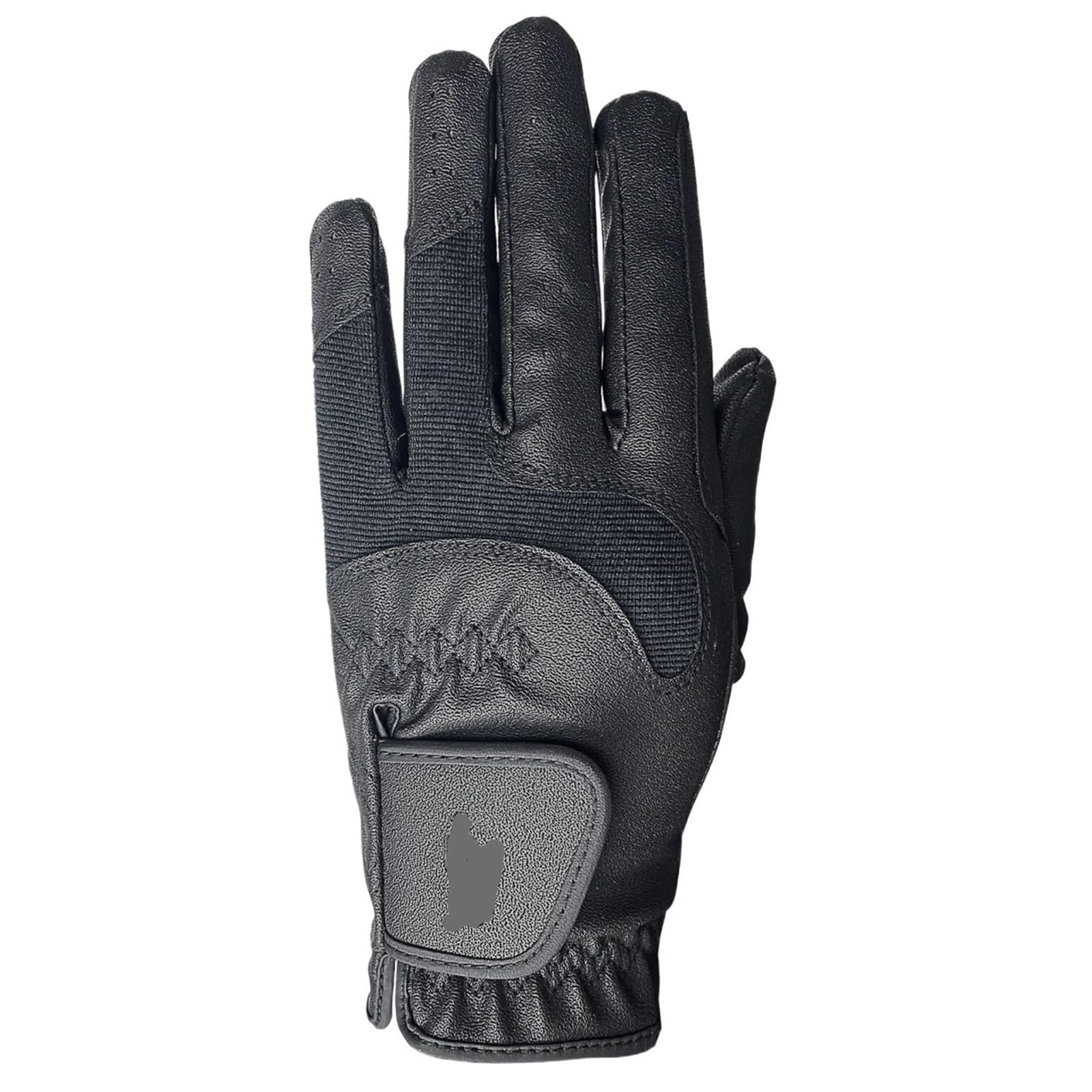 Generico Guanti da equitazione equestri, antiscivolo resistenti all'usura per cavallo e ciclismo(Black color,CL)