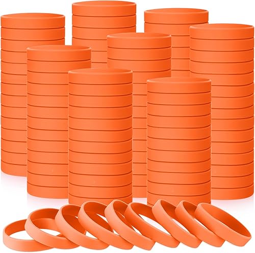 Miniatura 7 de Liliful 100 pulseras de goma de silicona, pulseras de goma, bandas de goma para pulsera de silicona para mujeres y hombres, regalos de fiesta