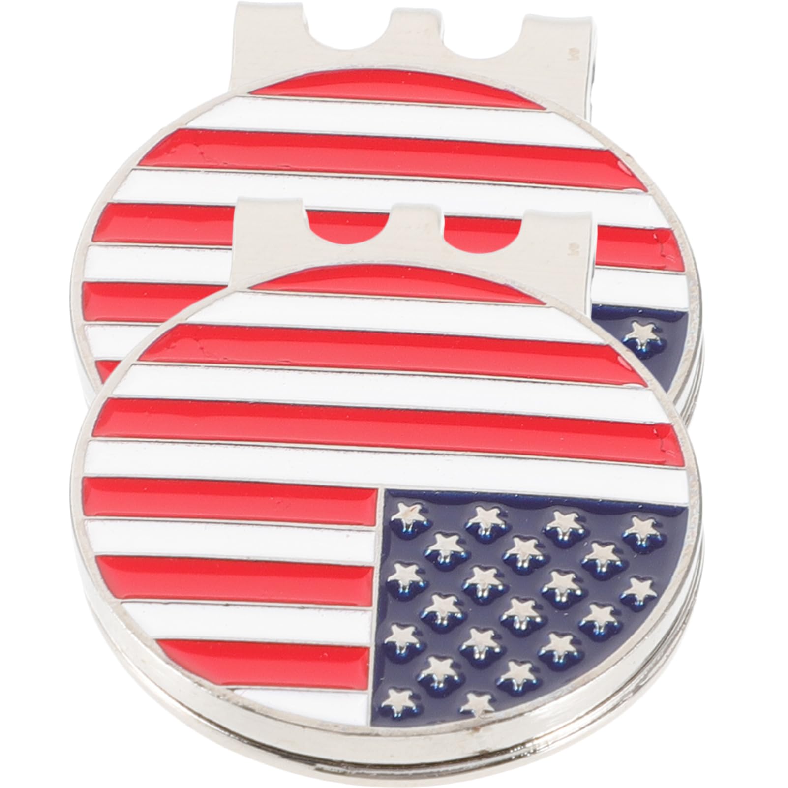 Yardwe Golfhut-Clip Golfball Marker Golf Golfs Hut Zubehör Golfs Hutclip Golf Hut Anstecker Golfzähler Golfkeile Golfband Verschleißfester Golfmarker Golfbedarf Eisen 2st