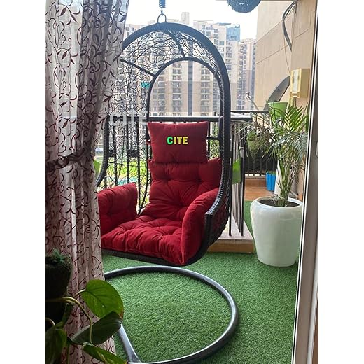 CITE Swing Chair Iron Rattan 83 Inch