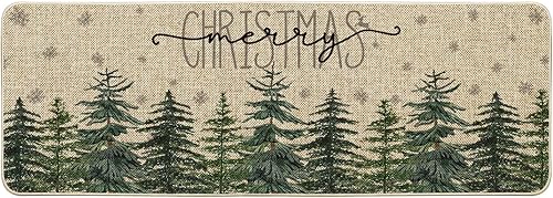 Artoid Mode Tapete decorativo con diseño de copos de nieve y copos de nieve con texto en inglés "Merry Christmas", de temporada de invierno,