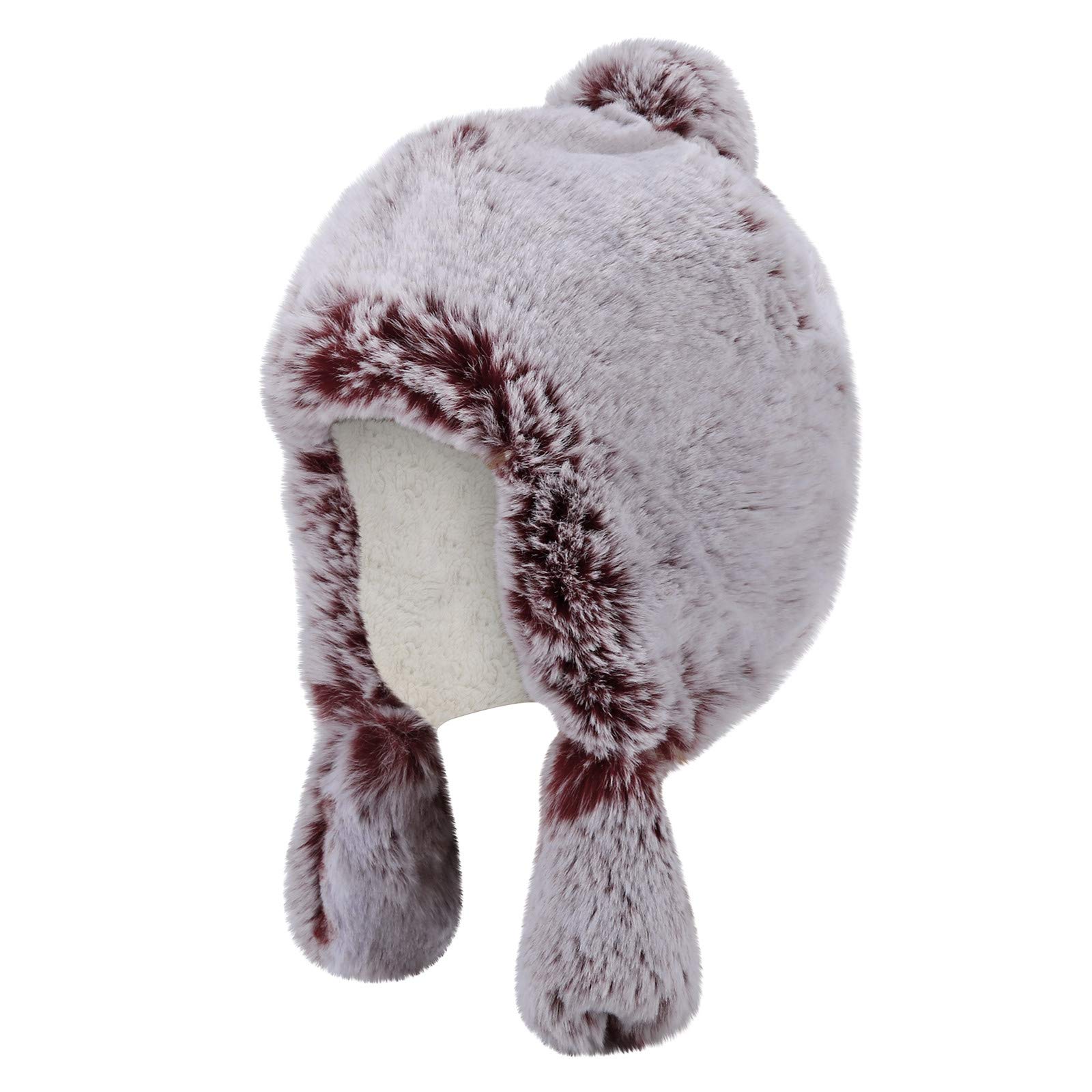 Czapka Zimowa Ciepła Czapka Zimowa Damska Z Polarem Czapka Z Daszkiem Feng Lei Princess Dziecięca 3 Lata/Red/One Size