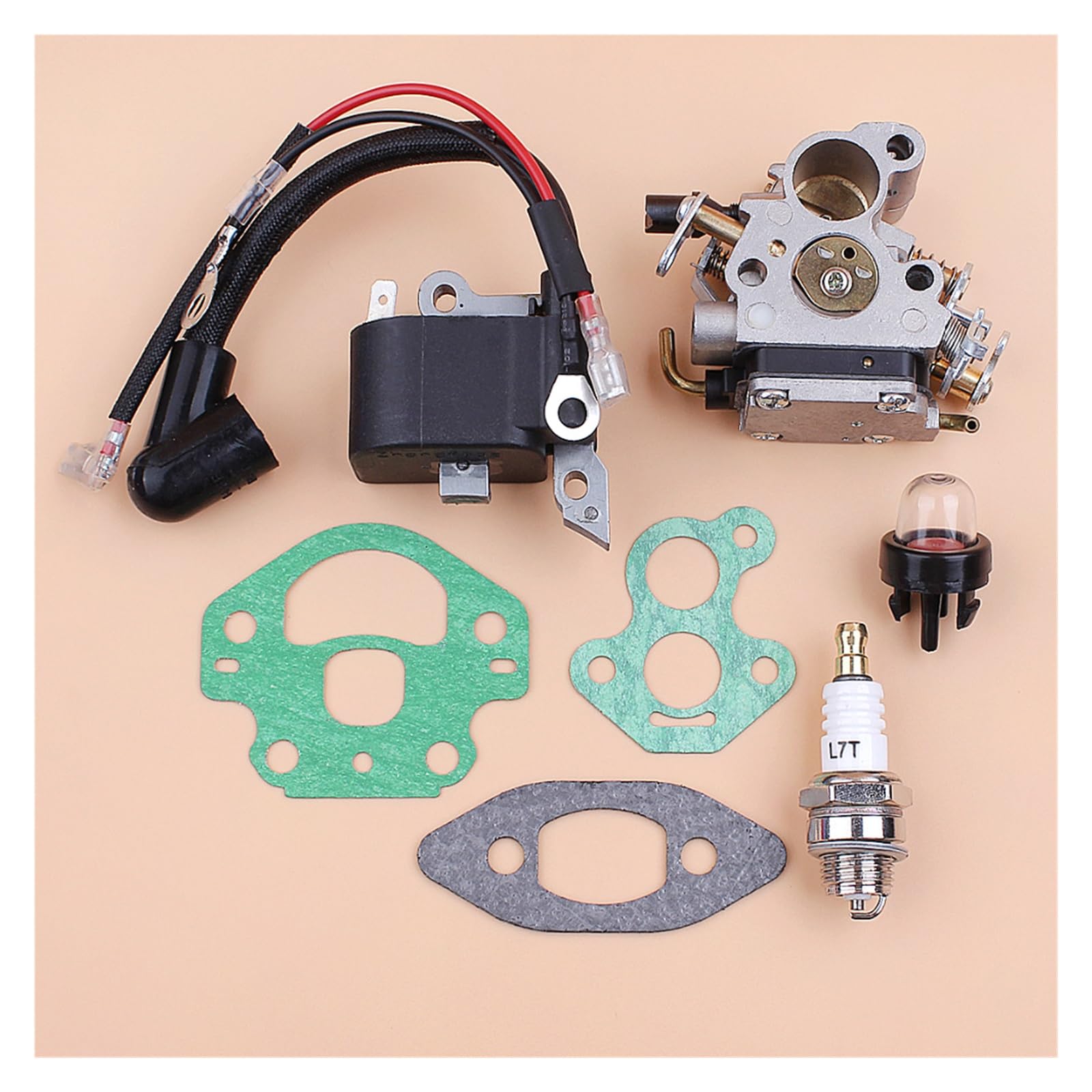 1 Juego de módulo de bobina de encendido de carburador, Kit magnético apto for H 240 236 235, piezas de motosierra for Zama C1T-W33 Carb