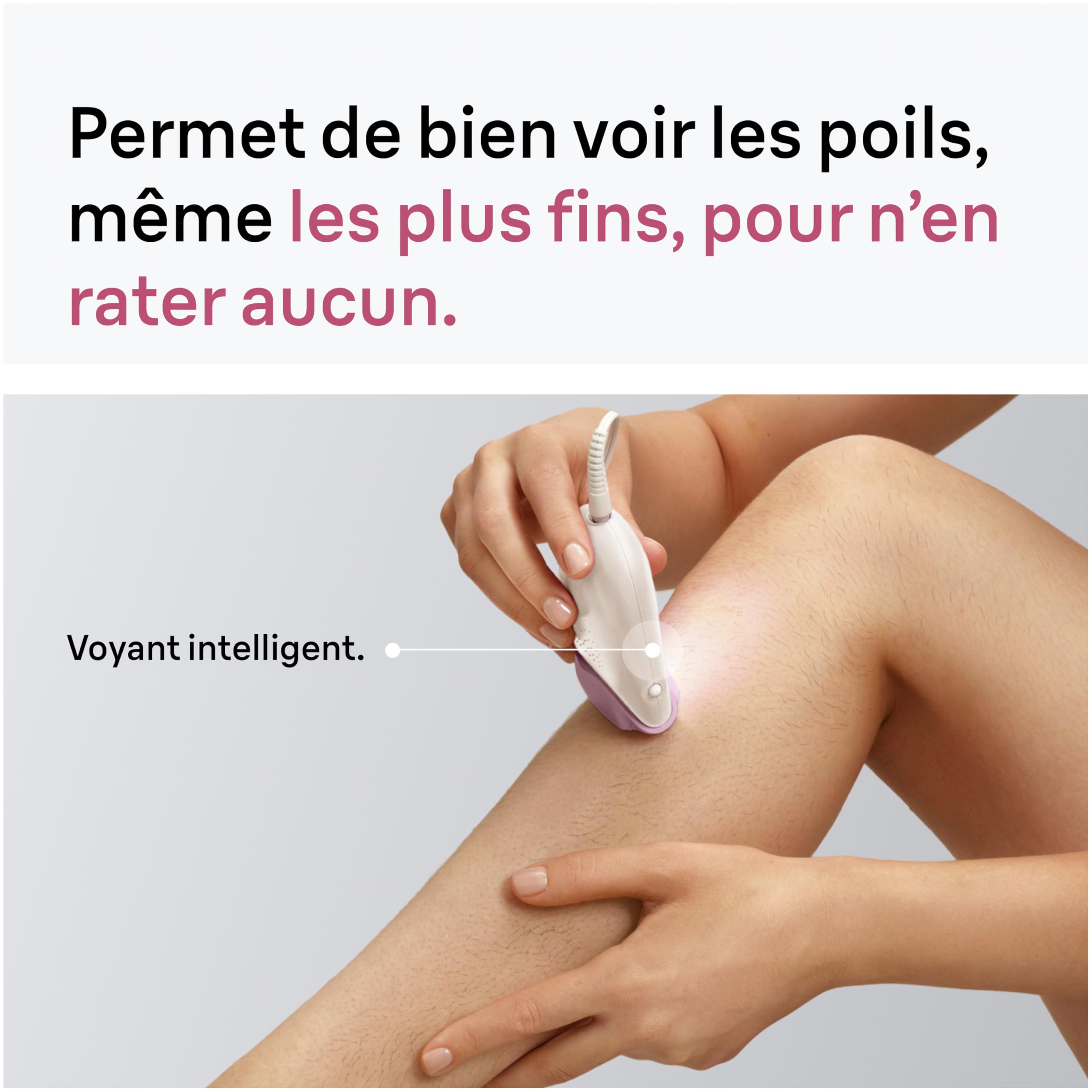 Braun Epilateur Electrique Femme Silk Epil 3 3-032, Rose – Voyant Intelligent, sur Secteur, Coffret Epilation Facile avec Tête de Rasage, Sabot Tondeuse