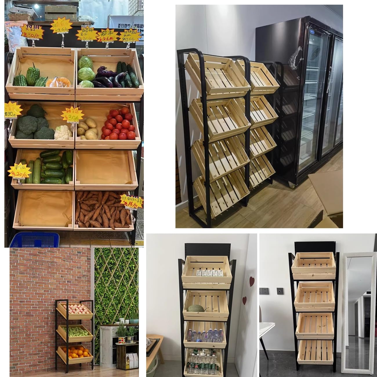 Verkaufsständer mit mehreren Ablagen für Supermarkt- und Snack- und Produkt-Organisation