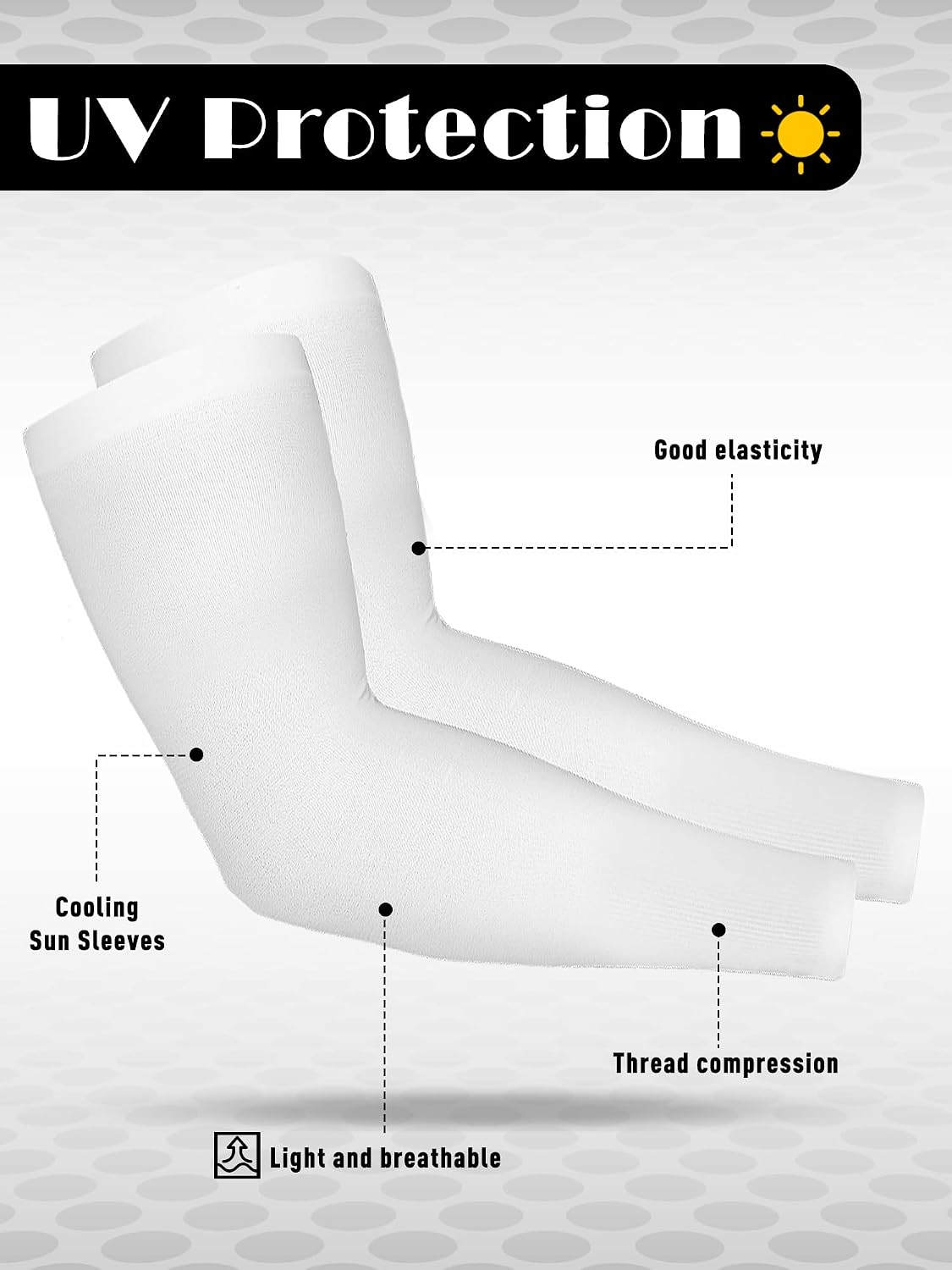 Bememo 16 Pairs UV Sun Protection Arm Sleeves for Men Women Cooling Arm Sleeves for Outdoor Sports Workouts Tattoo Covers