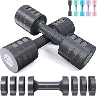 Sportneer Állítható Súlyzókészlet 0,9-4,5 kg (páronként 0,9-2,3 kg) - 6 az 1-ben Gyorsállítású Kézi Súlyzók Otthoni Edzéshez, Férfiaknak és  9