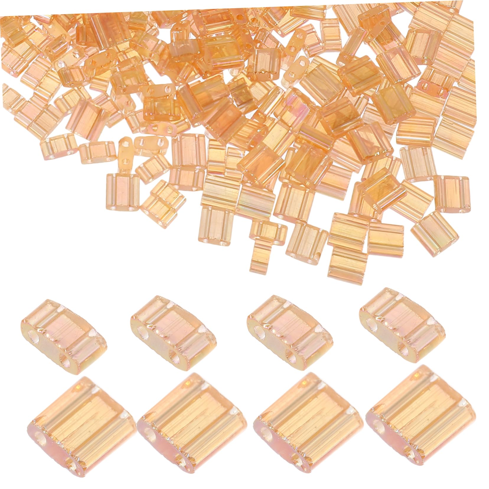 jojofuny 2 Series Cuentas Decorativas Talón Cuentas Para Hacer Joyas Collar Para Pulseras Haciendo Rosario Departamento Adornos De Perlas Vidrio 400 Piezas*2