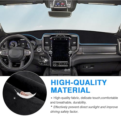 Vista 155 de Autorder Alfombrilla para tablero de instrumentos para Toyota 4Runner 1990-1995, accesorios para camioneta, cubierta de salpicadero, alfombrilla