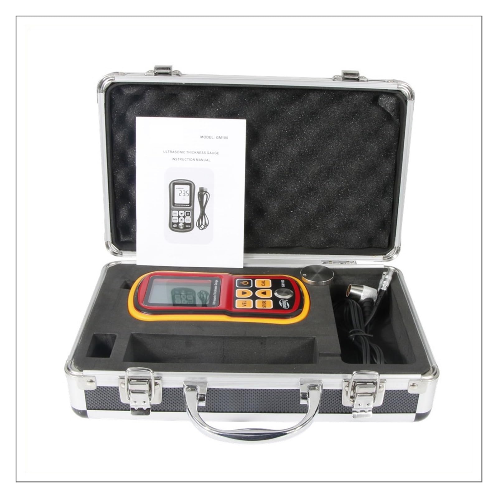 Medidor de espesor Calibración automática ultrasónica for asegurar la precisión Medidor de espesor Medidor de espesor de revestimiento(GM100-BEN)