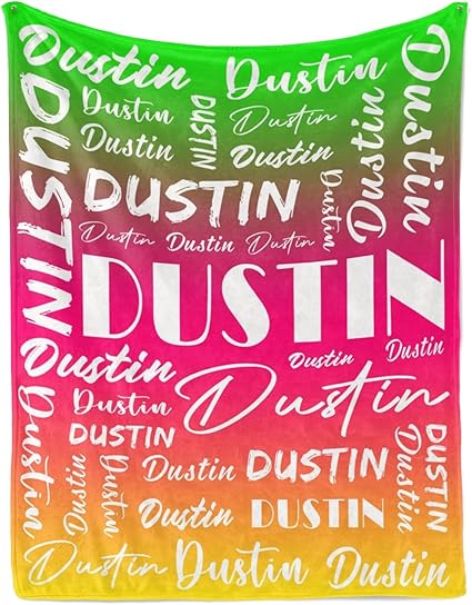Name Blanket Personalized Name Blanket Customized Blanket with Name Text for Adult Kid Birthday Christmas Mothers Fathers Valentines Day Gift