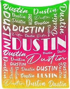 Name Blanket Personalized Name Blanket Customized Blanket with Name Text for Adult Kid Birthday Christmas Mothers Fathers Valentines Day Gift