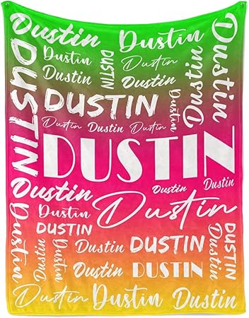 Name Blanket Personalized Name Blanket Customized Blanket with Name Text for Adult Kid Birthday Christmas Mothers Fathers Valentines Day Gift