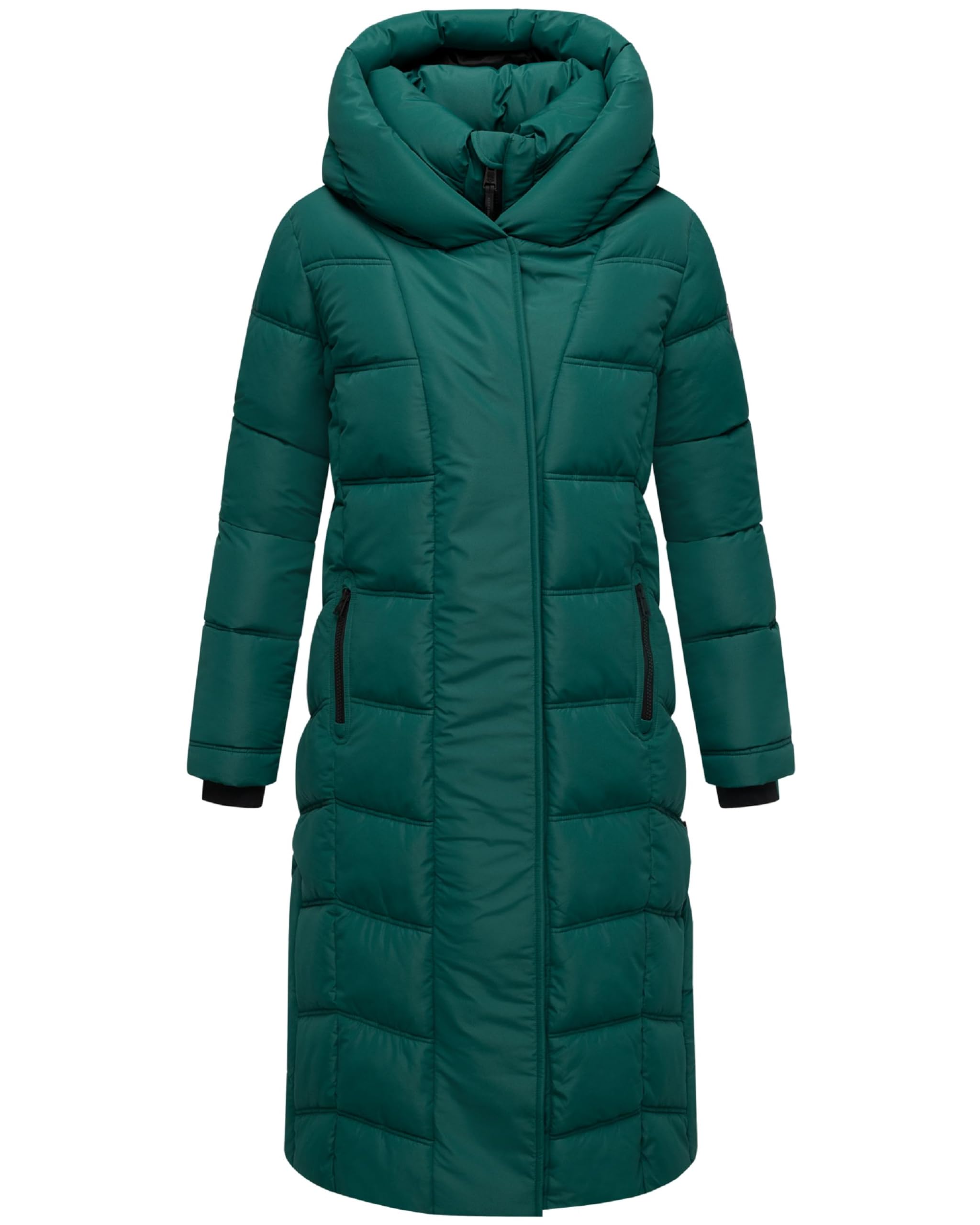 Navahoo Women's Evergreen Long Winter Coat, Warm Quilted Snowsuit With Internal Backpack Straps And Magnetic Buttons, Angel Feather Xiv, Xs-6Xl, S