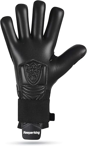 Miniatura 3 de Keeperking Guantes profesionales de portero de fútbol para niños, jóvenes, adultos, hombres, guantes de portero de fútbol con agarre fuerte,