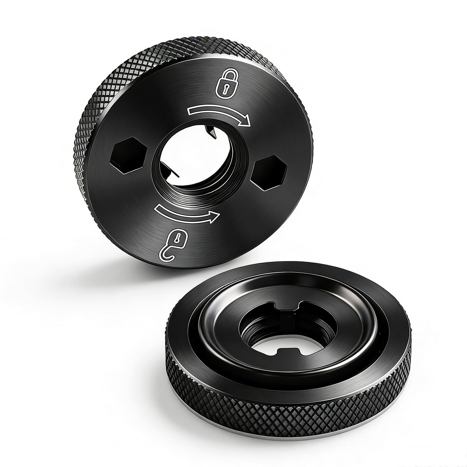 N484249 Angle Grinder Flanged Hex Nut Compatible with De-Walt Grinder DCG413B DCG413B-B3 DCG413P2-B3 DCG413R2 DCG414B DCG414T1 DCG414T2 DCG414T2-B3 DWE43214N DWE43231VS(2pcs)